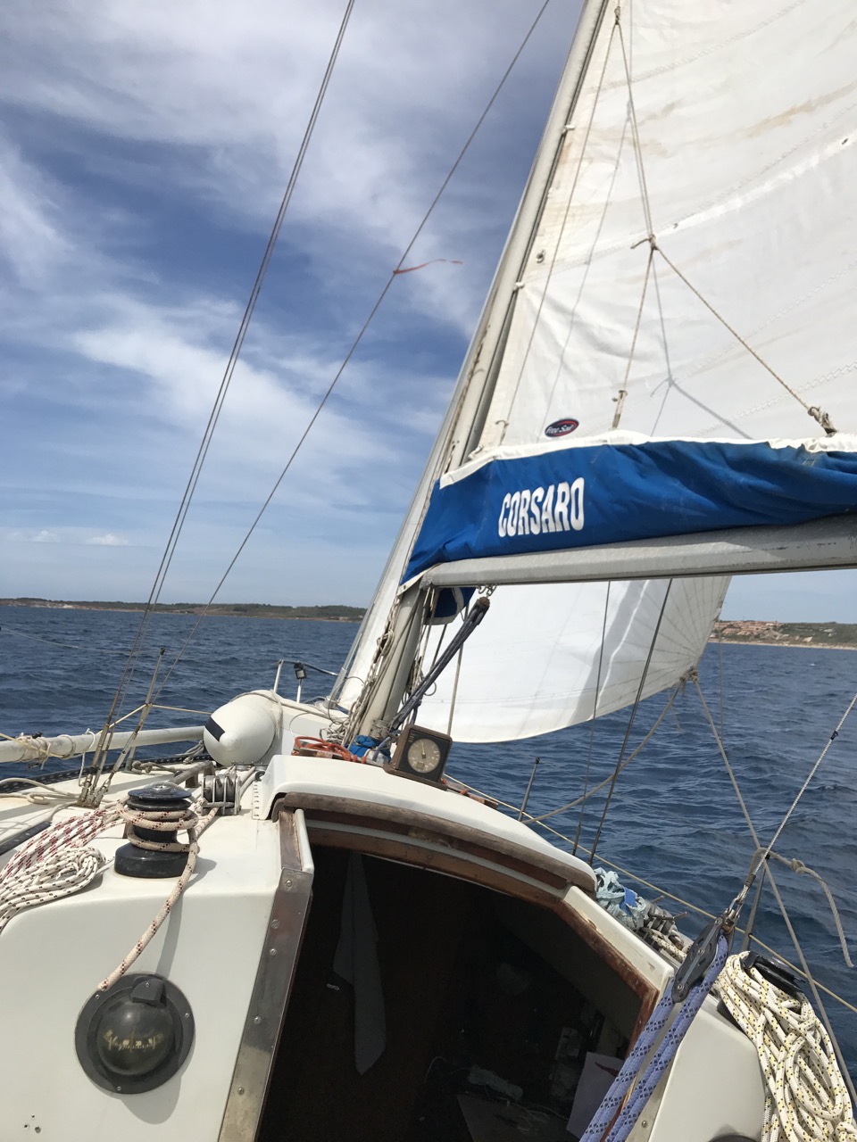 Mein Boot im Golfo di Oristano 